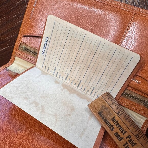 Vintage Pocket Book With Pencil Address book London 100% Pig Skin Wallet - Picture 16 of 16